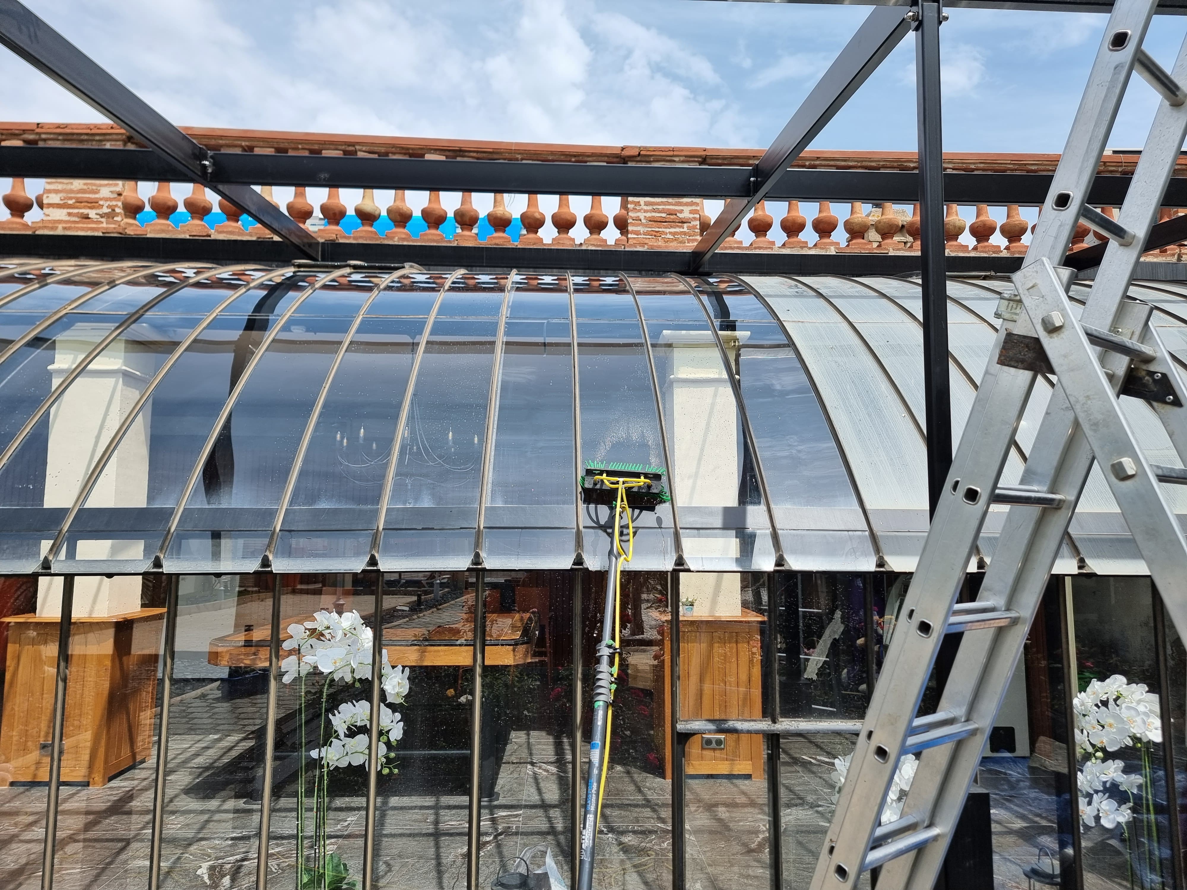 Nettoyage à l'eau pure